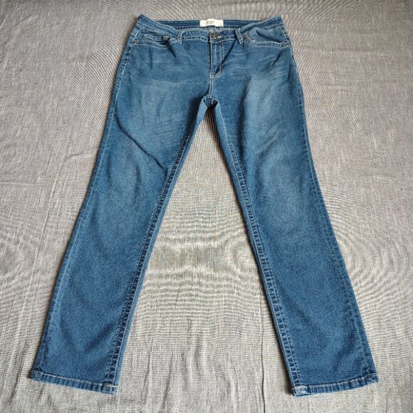 Vigoss VGS Jeans Womens Size 12 (33x29) Loose Straight Embellished Flap Western - Picture 2 of 13